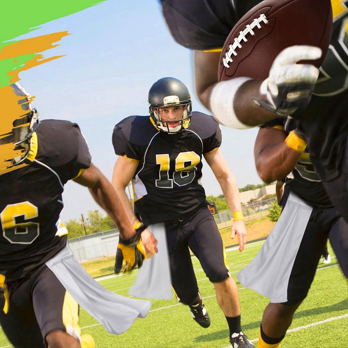 POPULAR-4Pcs Football Towel Hi - Golf Towel ulasan dan harga