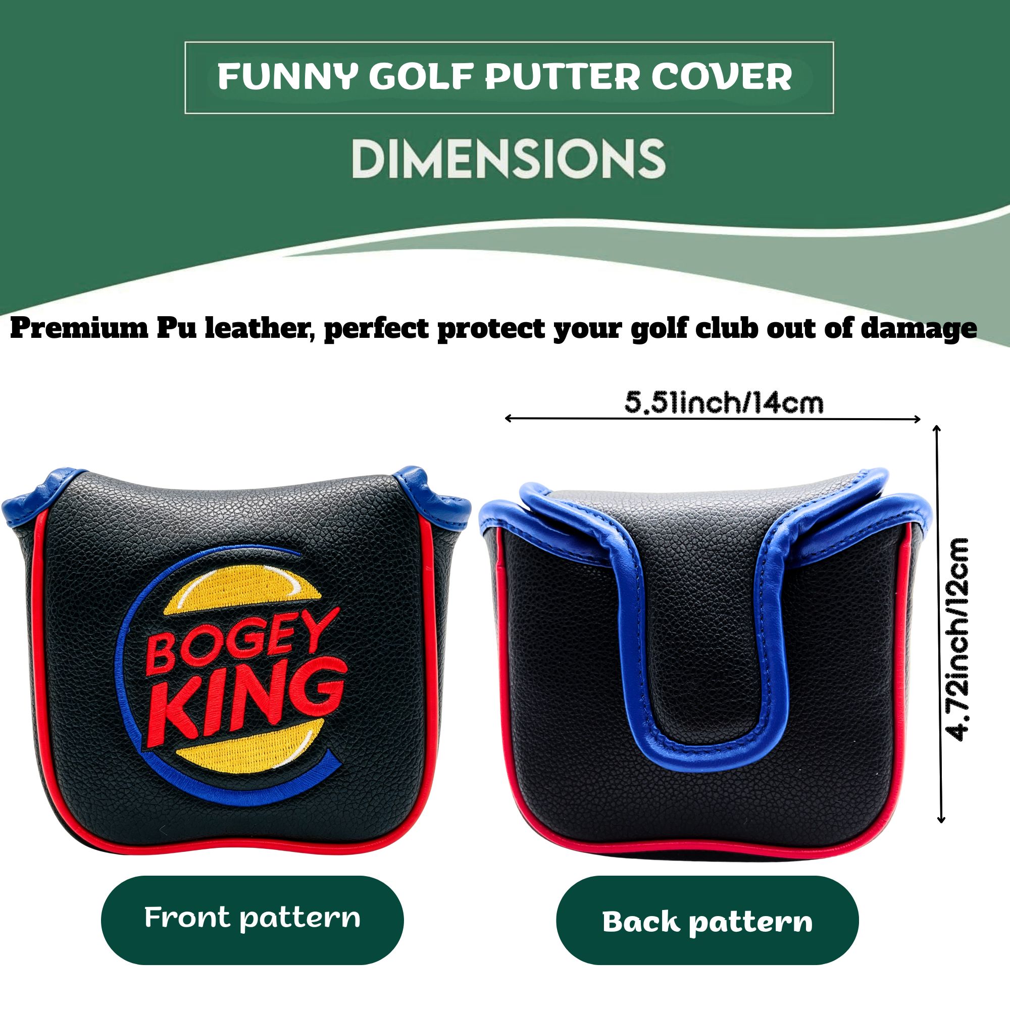 Funny Bogey King Golf Headcove - Golf Putter ulasan dan harga