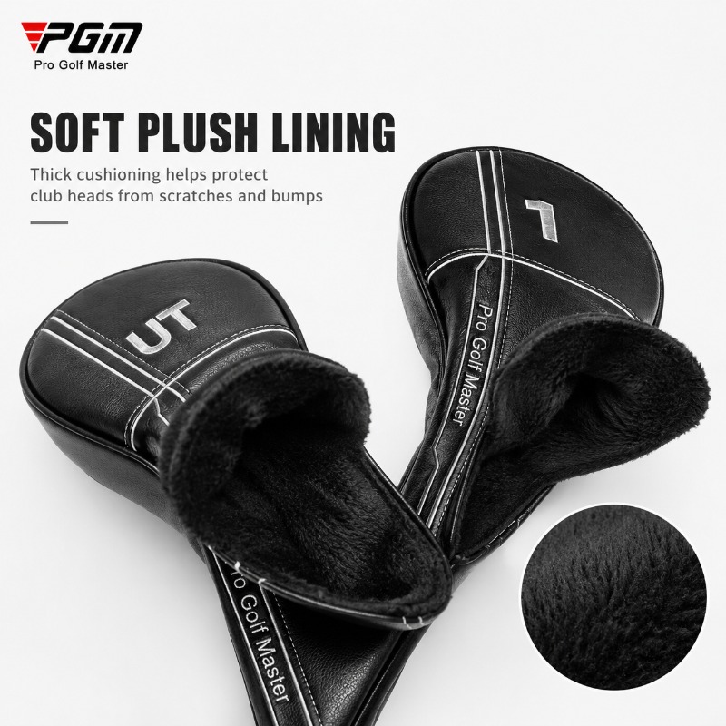 PGM Golf Head Cover PU Leather - Golf Driver ulasan dan harga