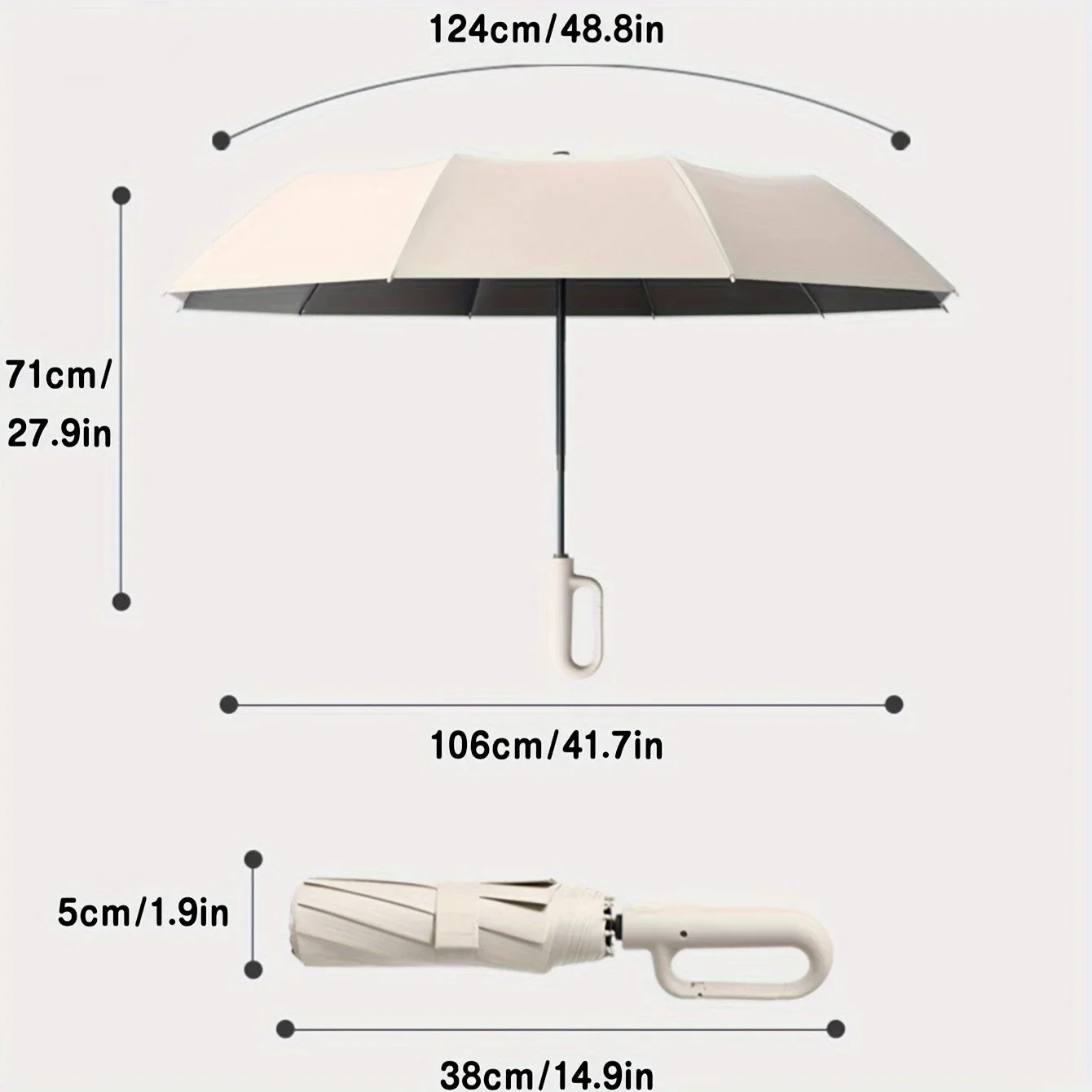 20 Bones Windproof Strong 105C - Golf Umbrella Large ulasan dan harga