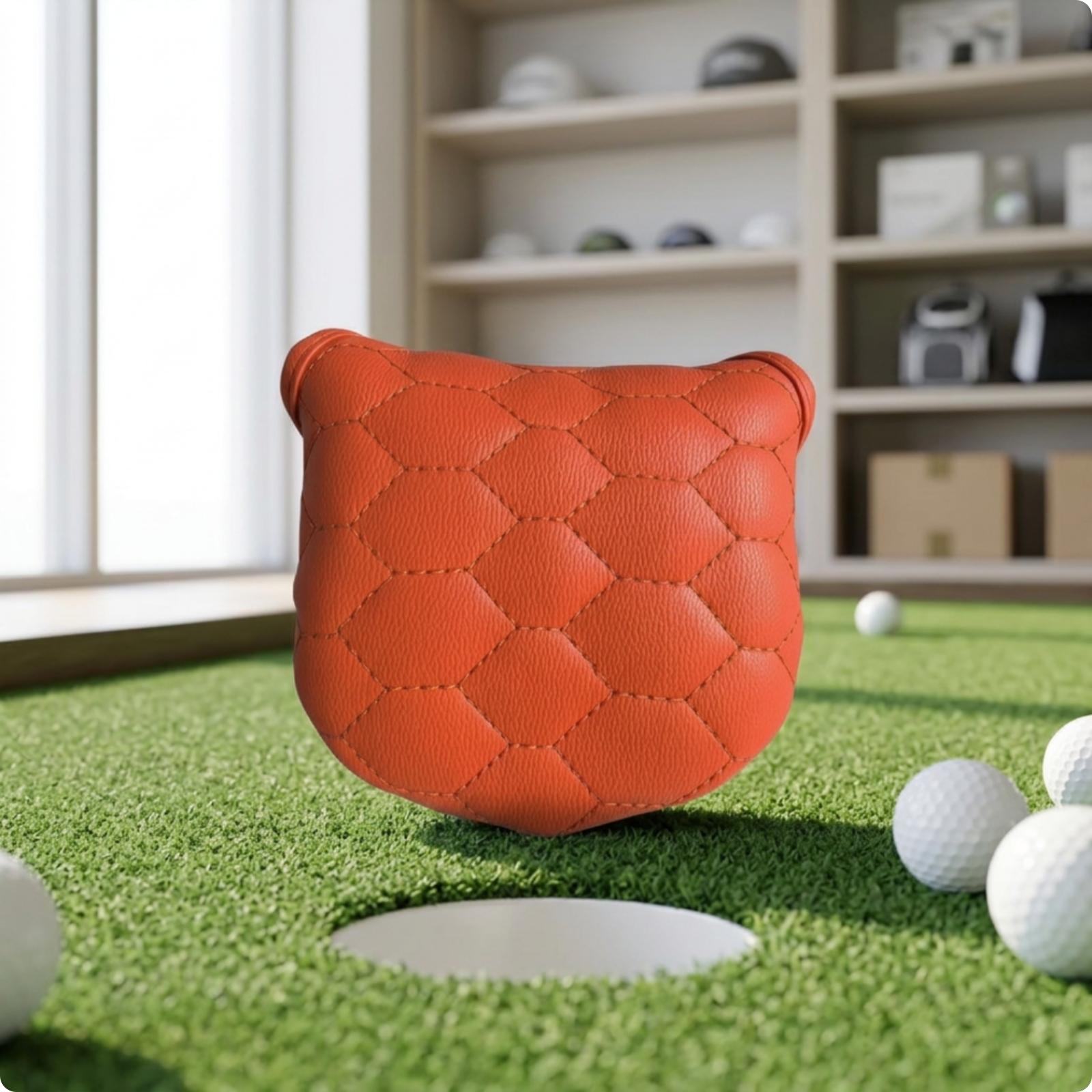 Orange Lined Golf Putter Cover - Golf Putter ulasan dan harga