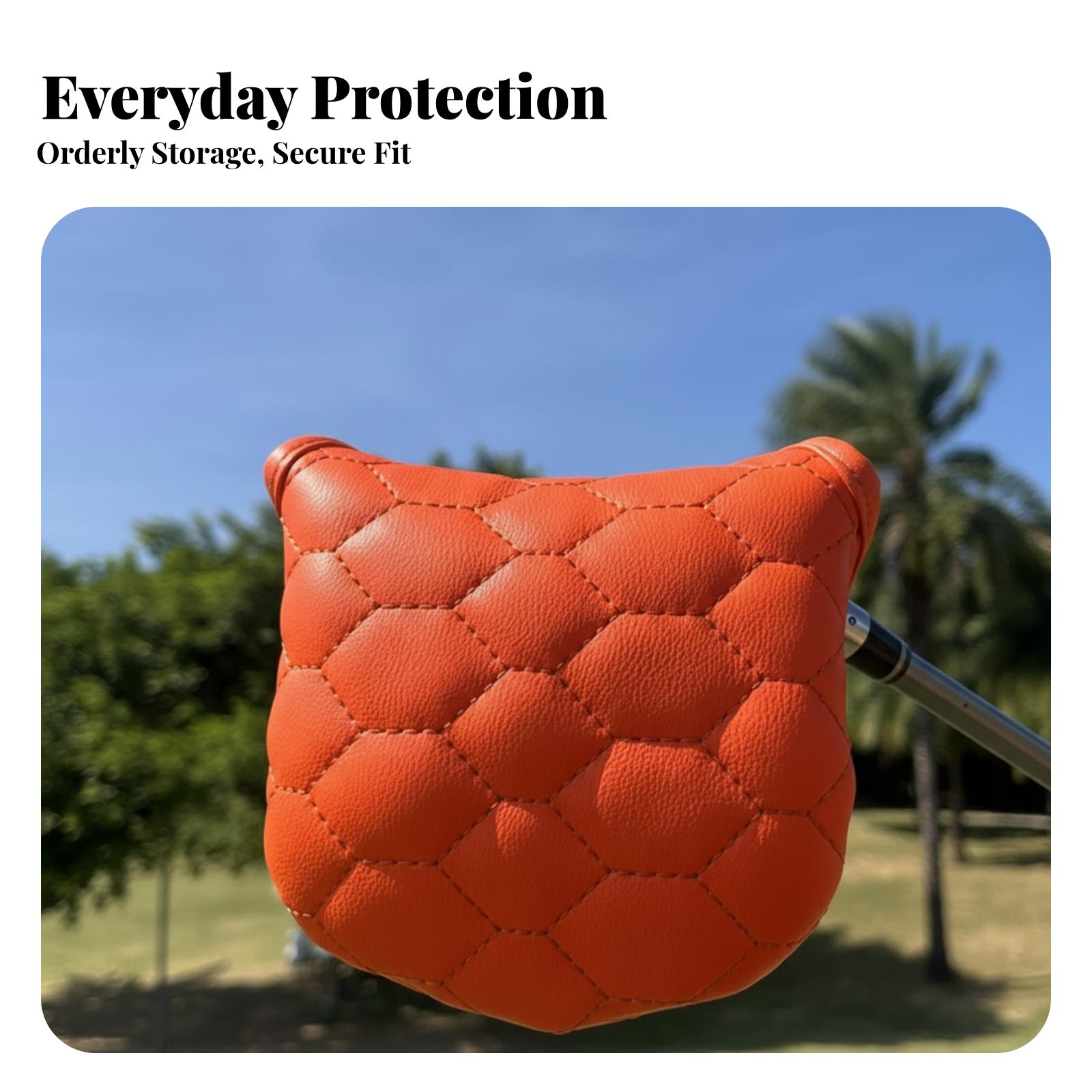 Orange Lined Golf Putter Cover - Golf Putter ulasan dan harga