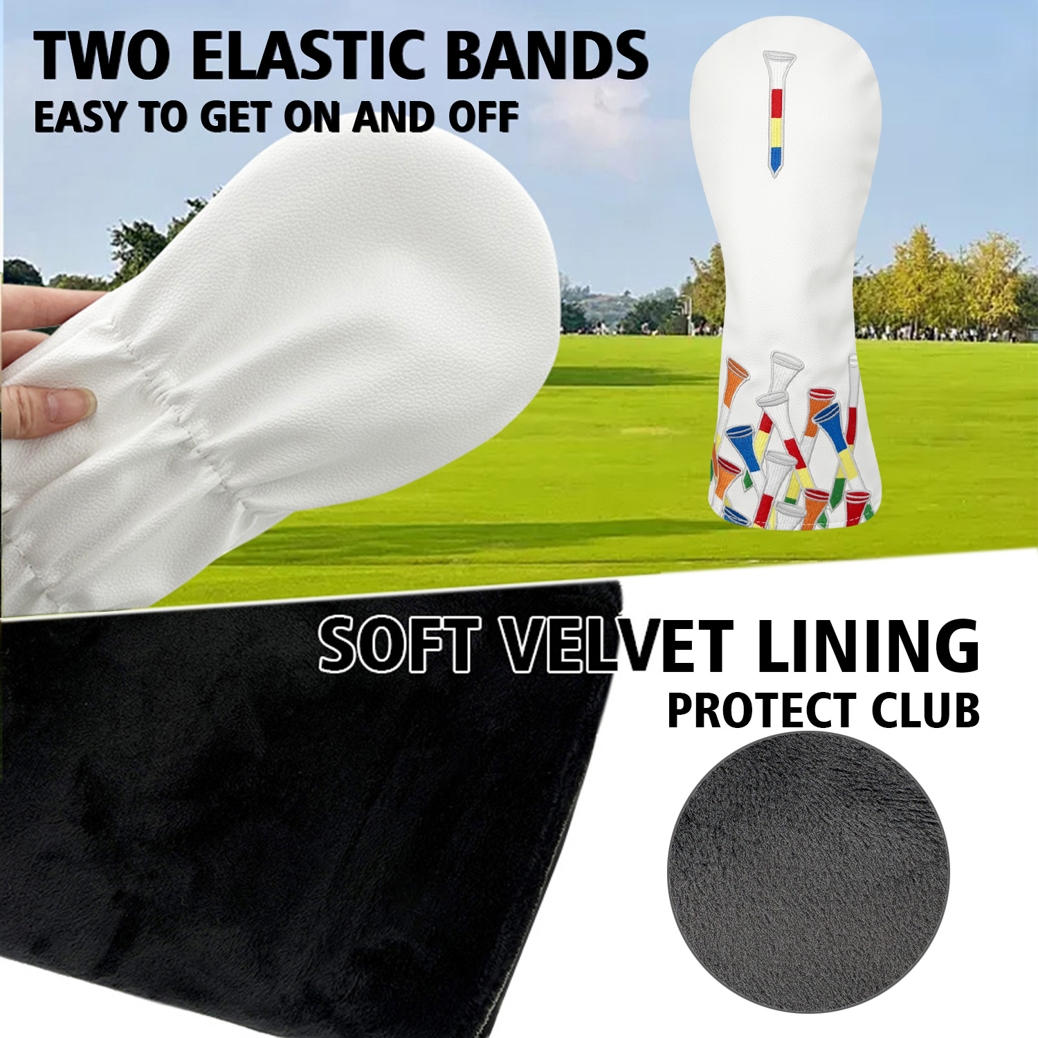 Golf Tee Alphabet Embroidery G - Golf Driver ulasan dan harga